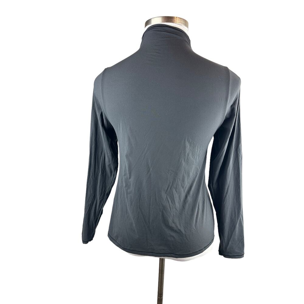 SKIMS Fits Everybody Turtleneck Top Black Onyx Stretch Skims Womens Plus Size 3X - Picture 8 of 11